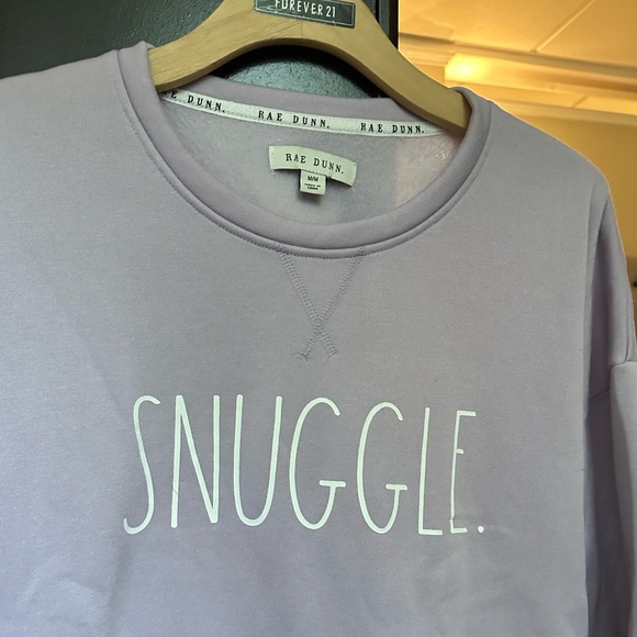 Rae Dunn “Snuggle” Crew Sweatshirt - Size Medium - Picture 4 of 4